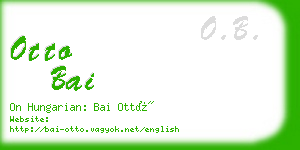 otto bai business card